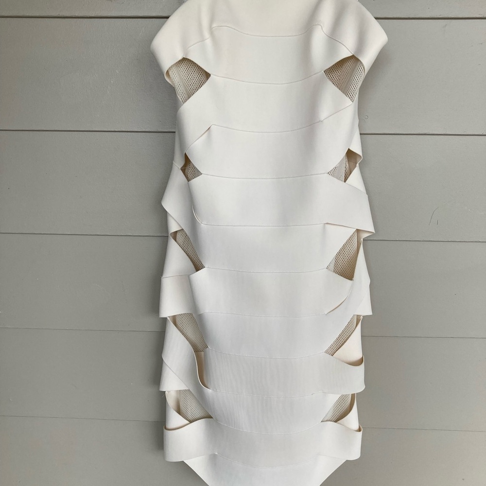 Dion Lee mini strapless dress